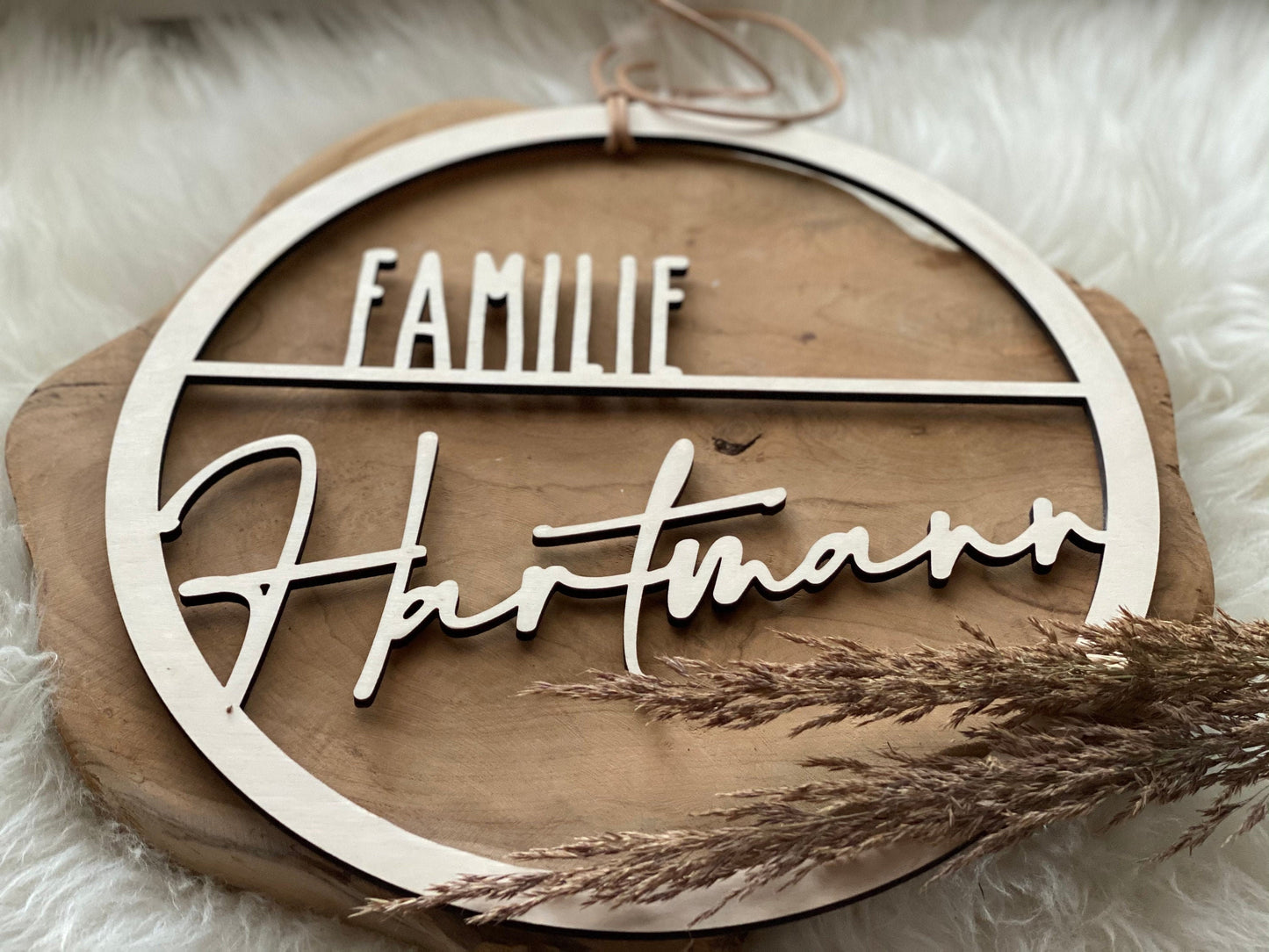 Personalisiertes Türschild Ø40cm, Ø50cm oder Ø60cm