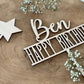 Personalisierter Caketopper - Happy Birthday, Cake topper Geburtstag, Kuchentopper mit Namen