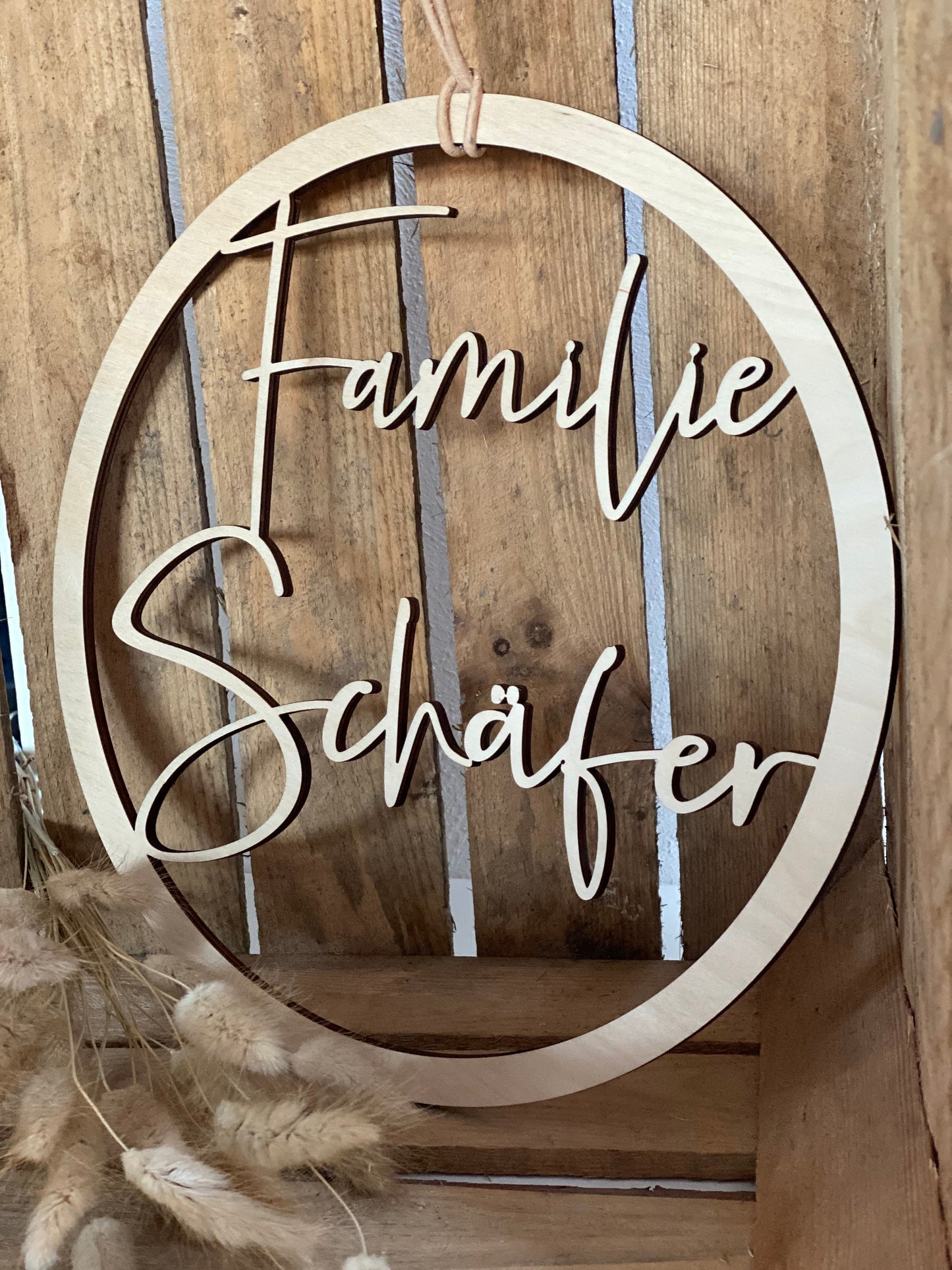 Personalisiertes Türschild Ø40cm, Ø50cm oder Ø60cm