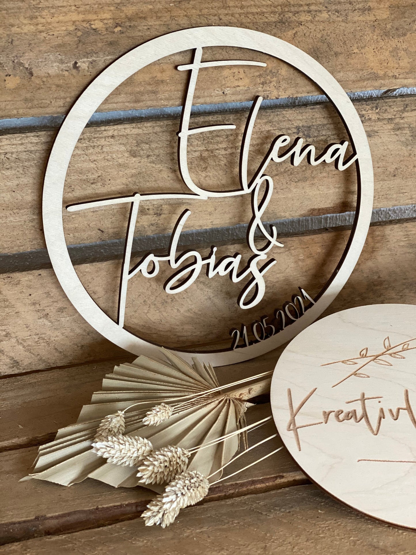 Personalisiertes Türschild Ø40cm, Ø50cm oder Ø60cm