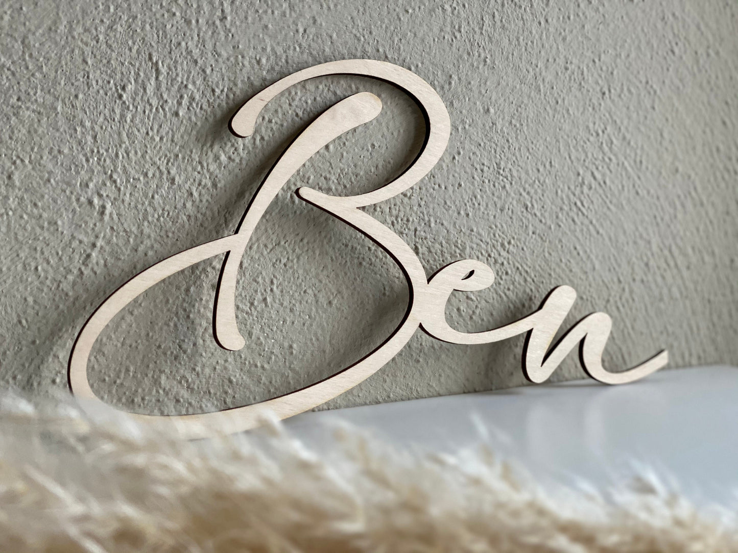 Personalisierter Schriftzug l Namensschriftzug aus Holz