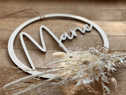 Holzschild - personalisiert mit 1 Vornamen