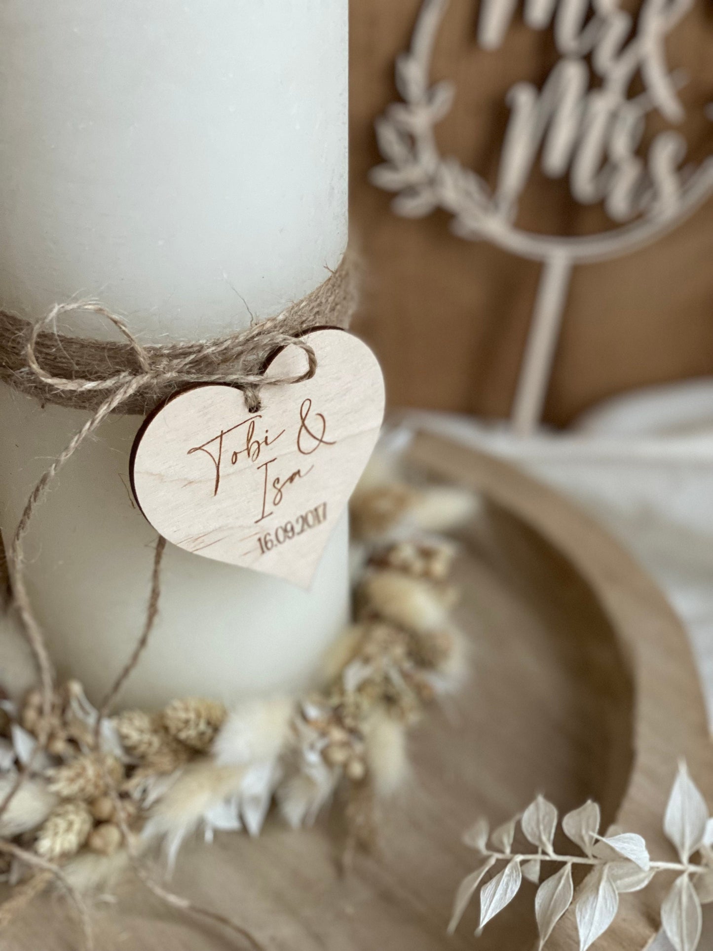 Personalisierter Kerzenanhänger