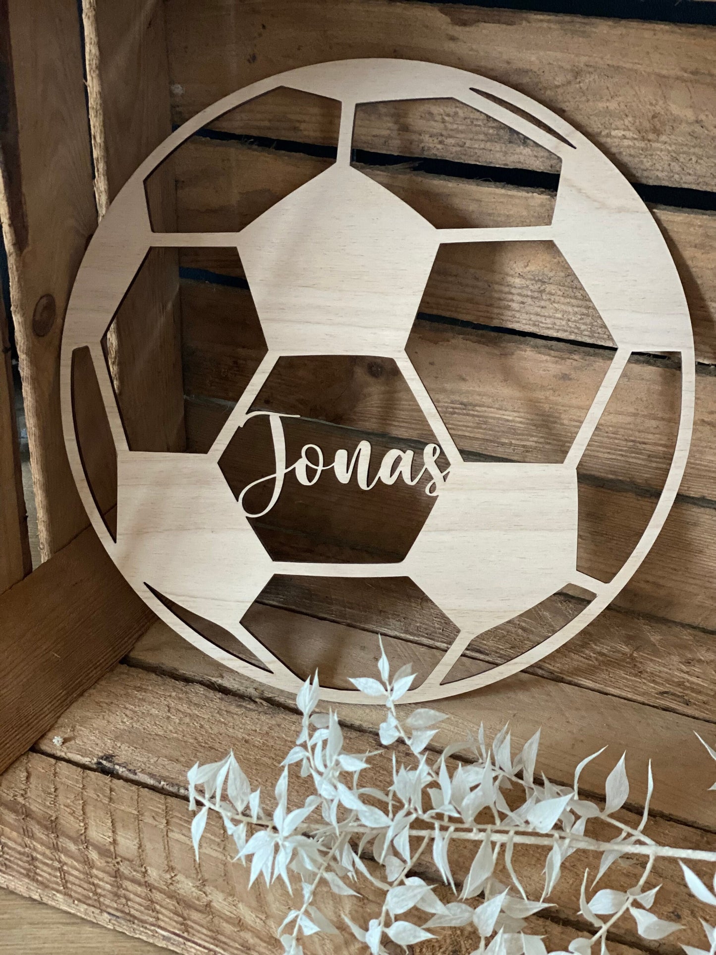 Wandbild - personalisierter Fussball I Kinderzimmerdeko