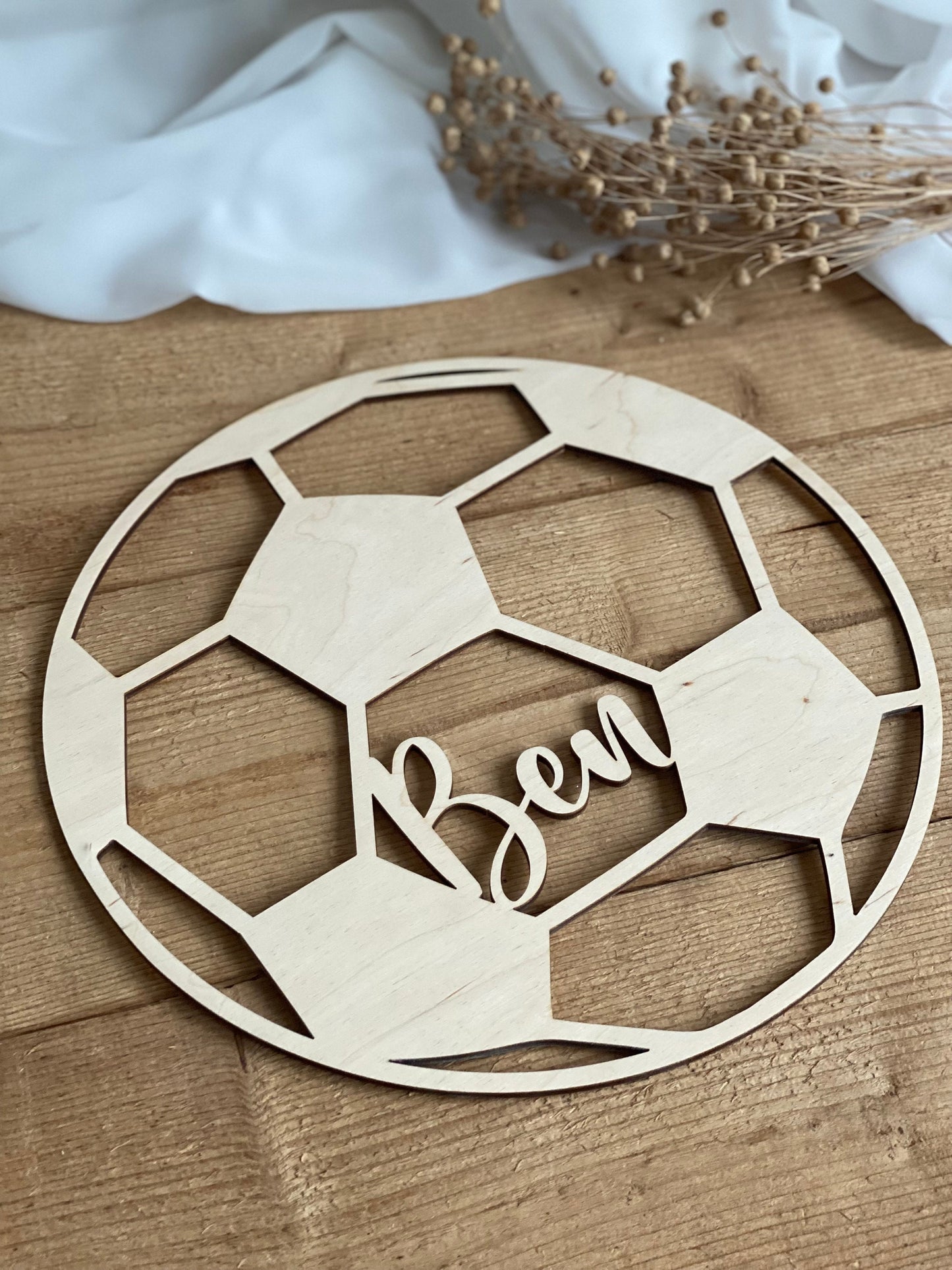 Wandbild - personalisierter Fussball I Kinderzimmerdeko