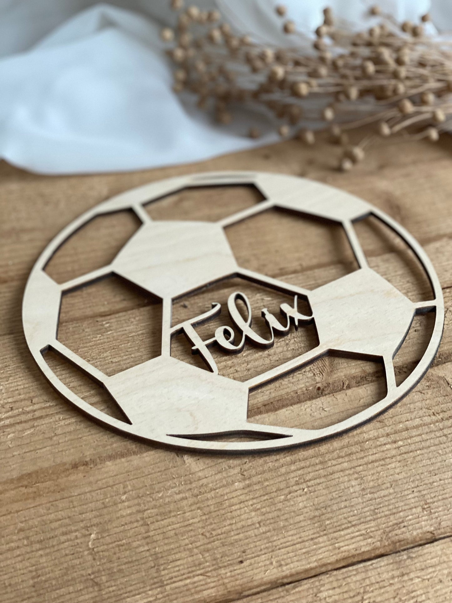 Wandbild - personalisierter Fussball I Kinderzimmerdeko