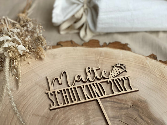 Personalisierter Caketopper - Schulkind 2025