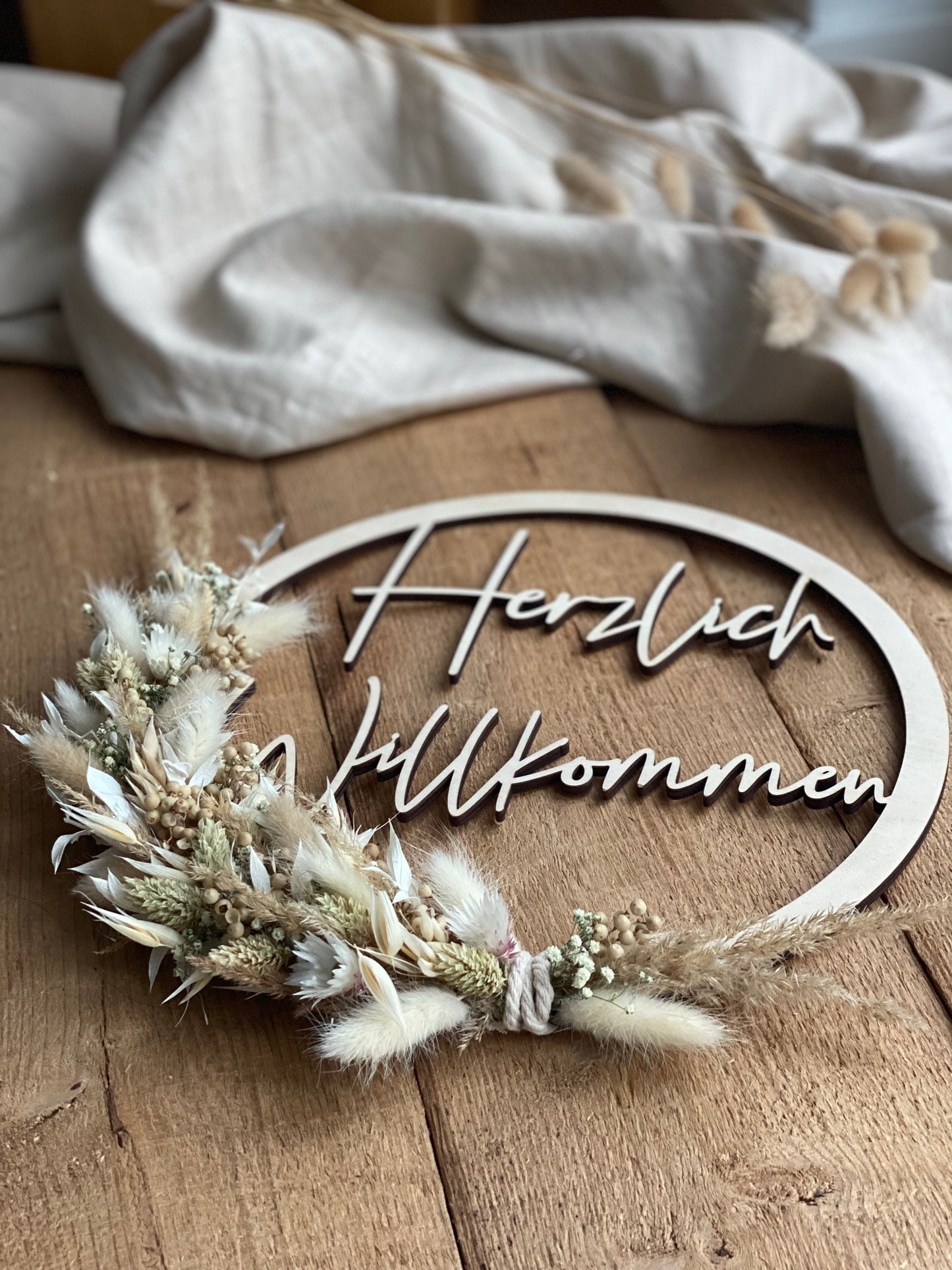Türschild Herzlich Willkommen Ø20cm oder Ø30cm