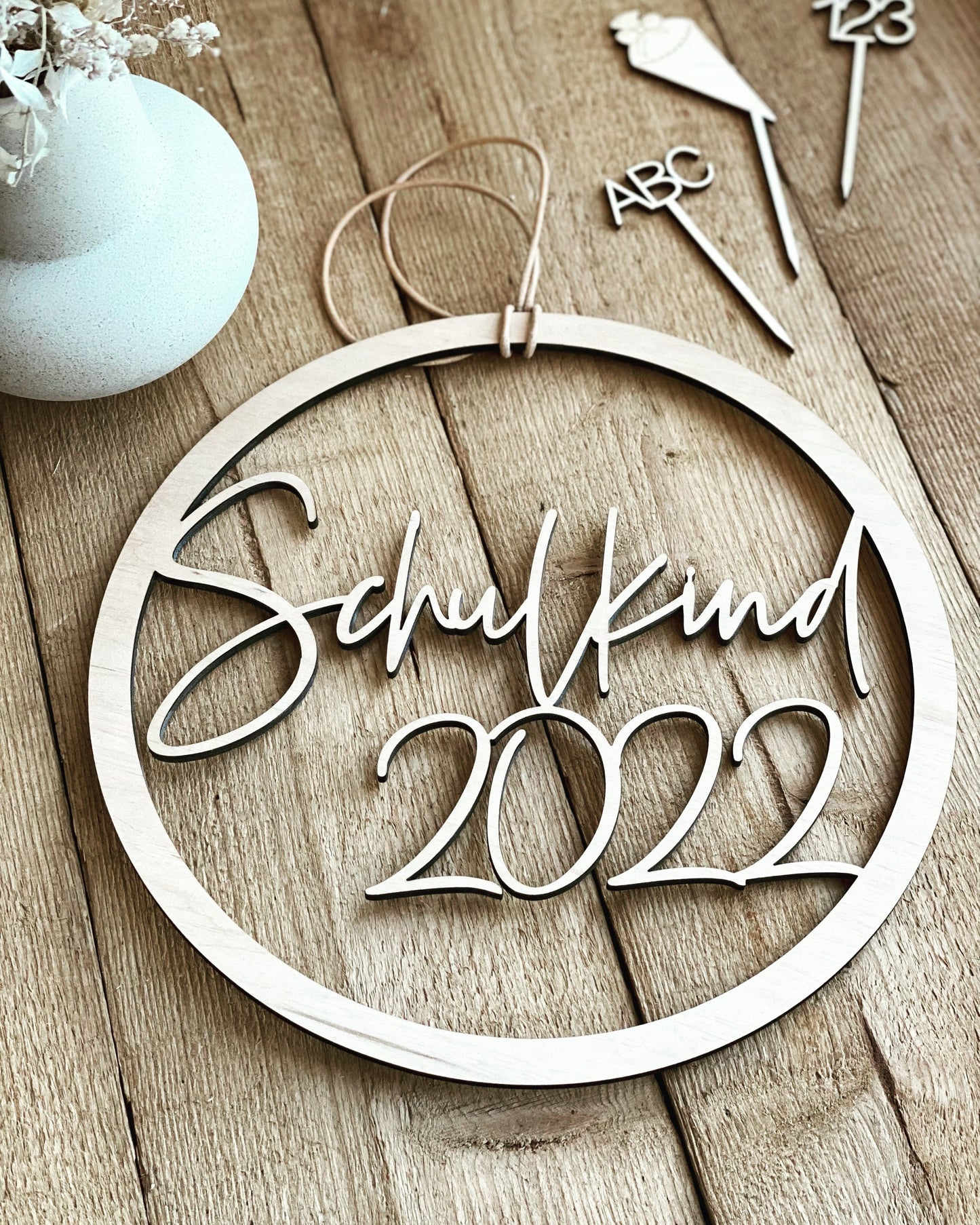 Holzschild - Schulkind 2025