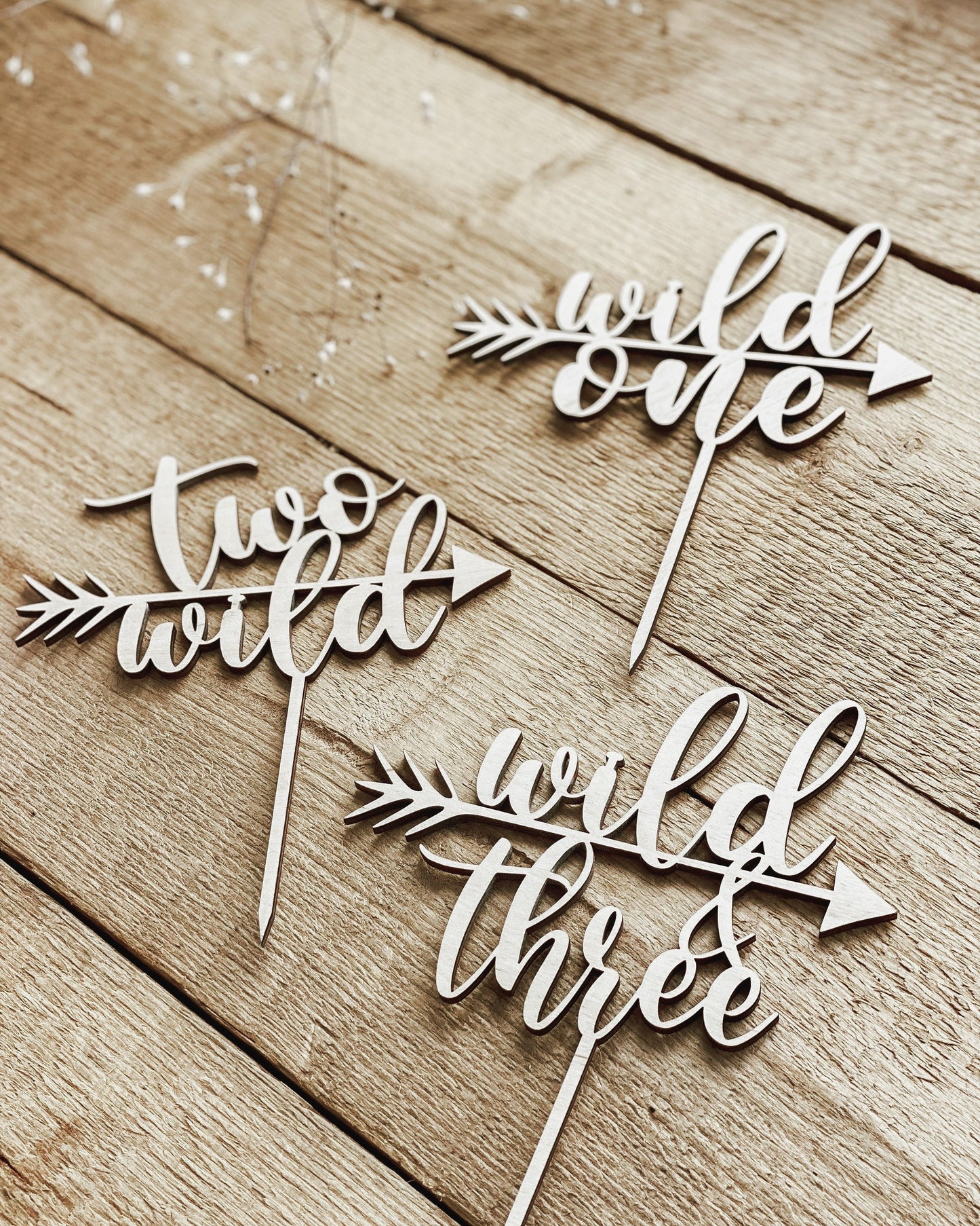 Caketopper - Wild One/ two wild/ wild&three