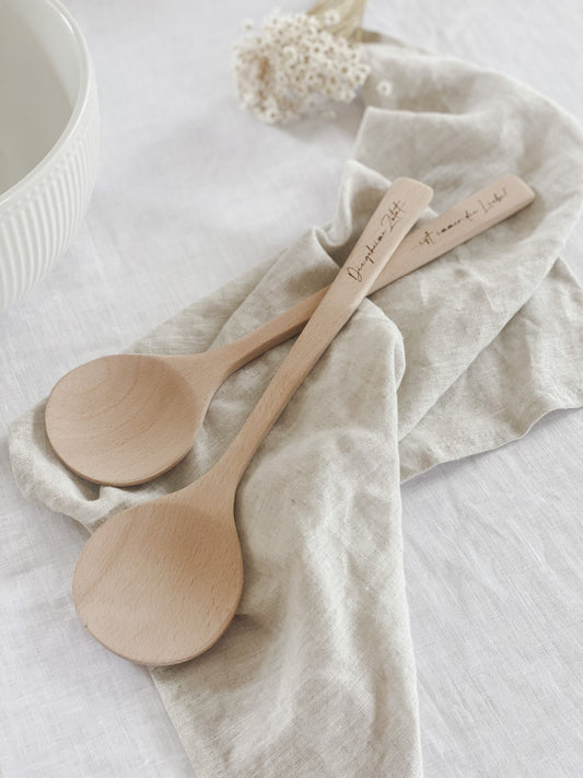 Salatbesteck - ‚Die geheime Zutat ist immer die Liebe’