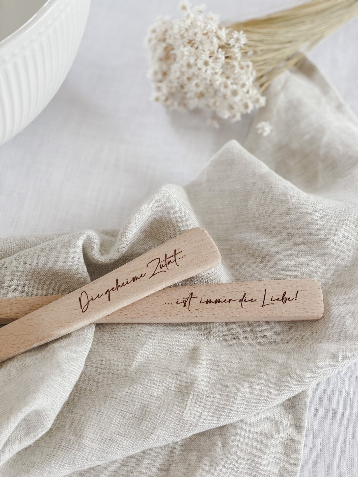 Salatbesteck - ‚Die geheime Zutat ist immer die Liebe’