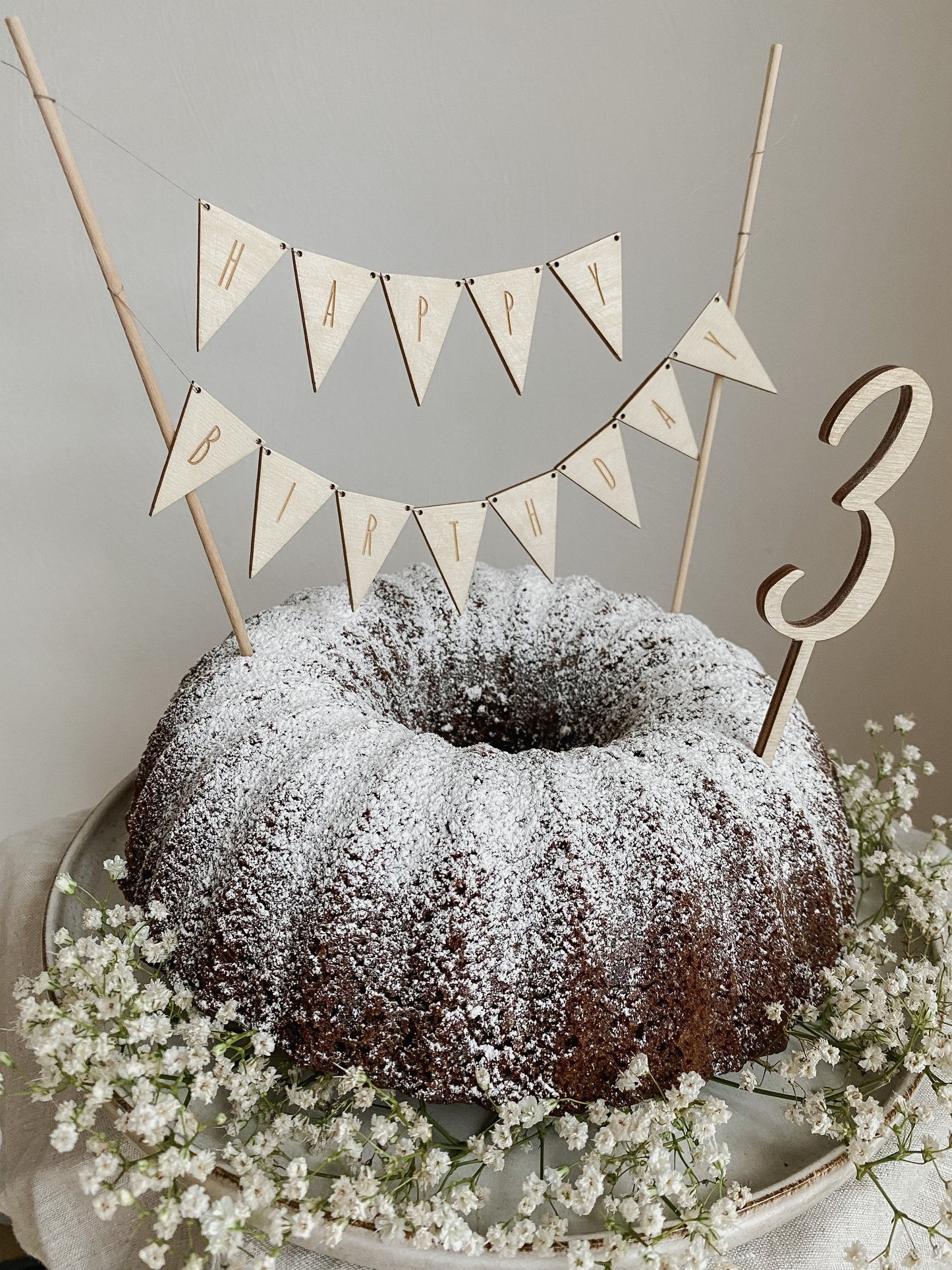 Caketopper - Mini Wimpel