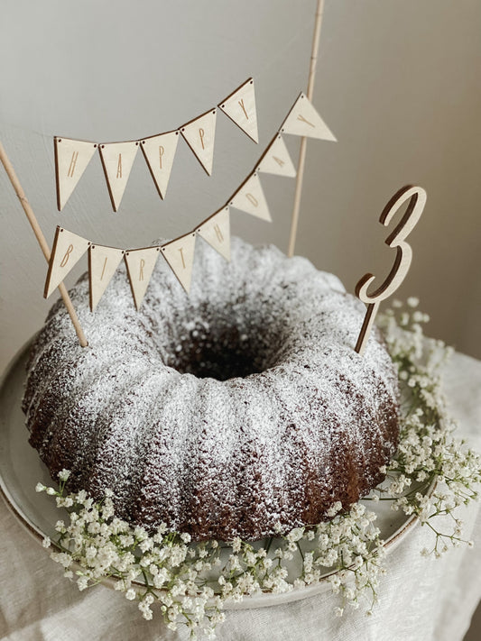 Caketopper - Mini Wimpel