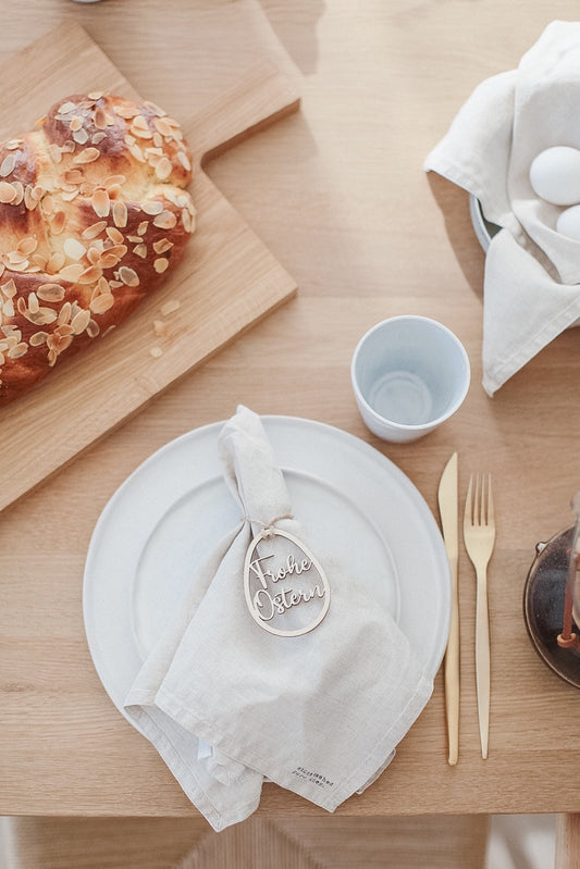 Ei-Anhänger für Osterstrauch I Holzanhänger Osterei 3er Set I Osterdekoration I Geschenkanhänger Ostern