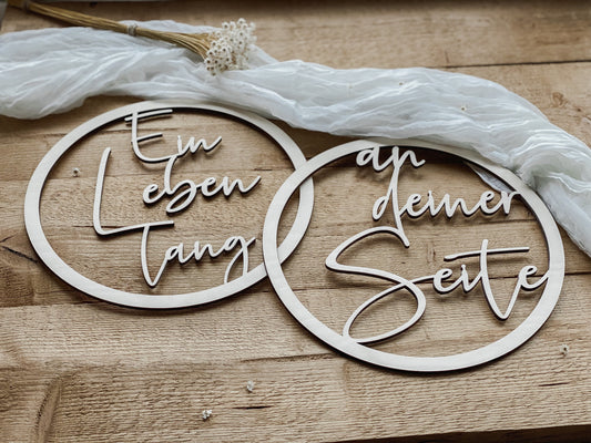 Stuhlschilder Hochzeit I Deko Hochzeitsstühle I Traustühle