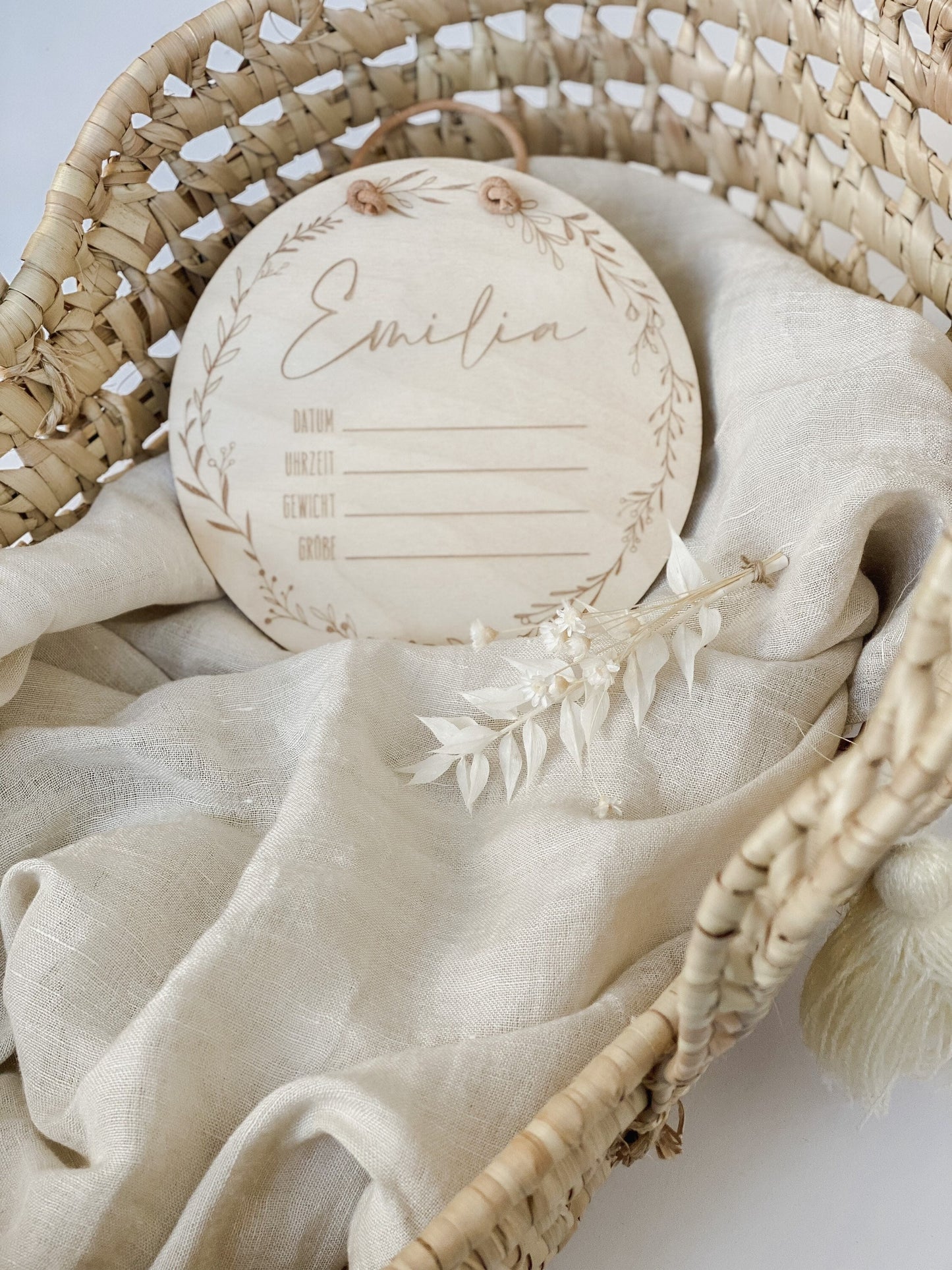 Geburtstafel Ø15cm oder Ø20cm