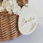 Personalisiertes Osterkörbchen I Osternest I Ei-Anhänger für Osterkorb I Osterdeko I Holzanhänger graviert