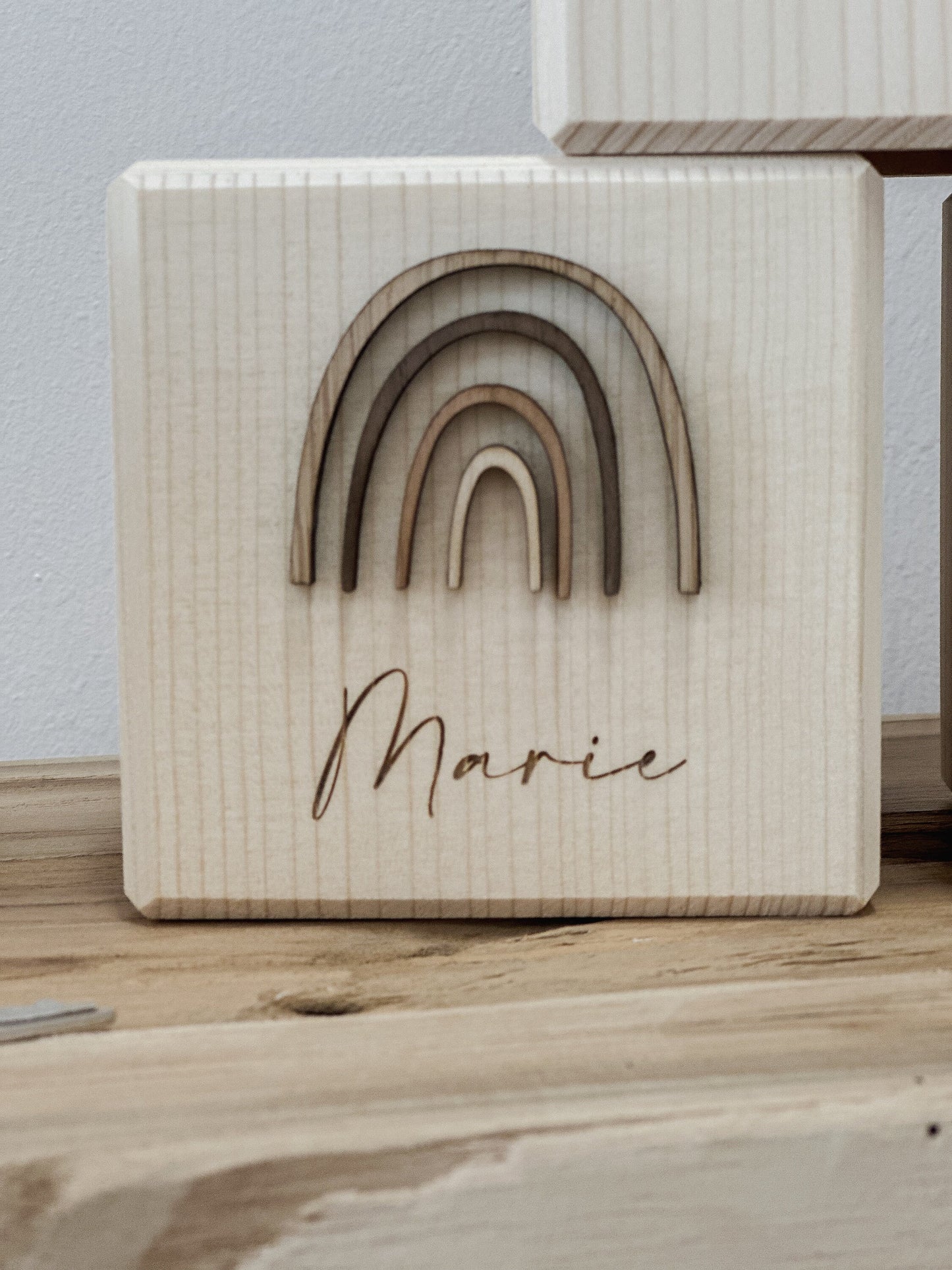 Personalisierte Spardose aus Holz I Spardose mit Namen I Geschenk zur Geburt, Taufe oder Einschulung