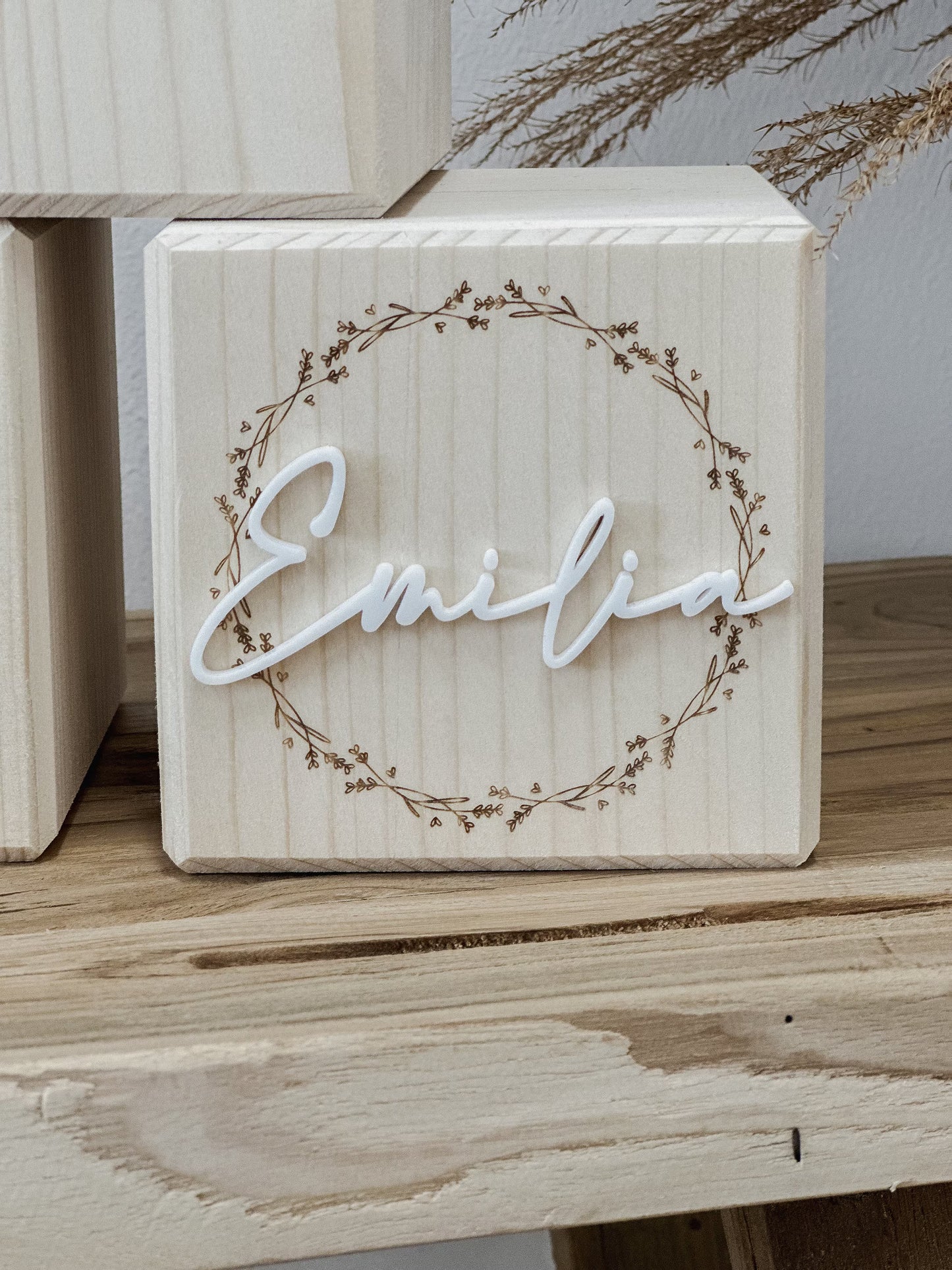 Personalisierte Spardose aus Holz I Spardose mit Namen I Geschenk zur Geburt, Taufe oder Einschulung