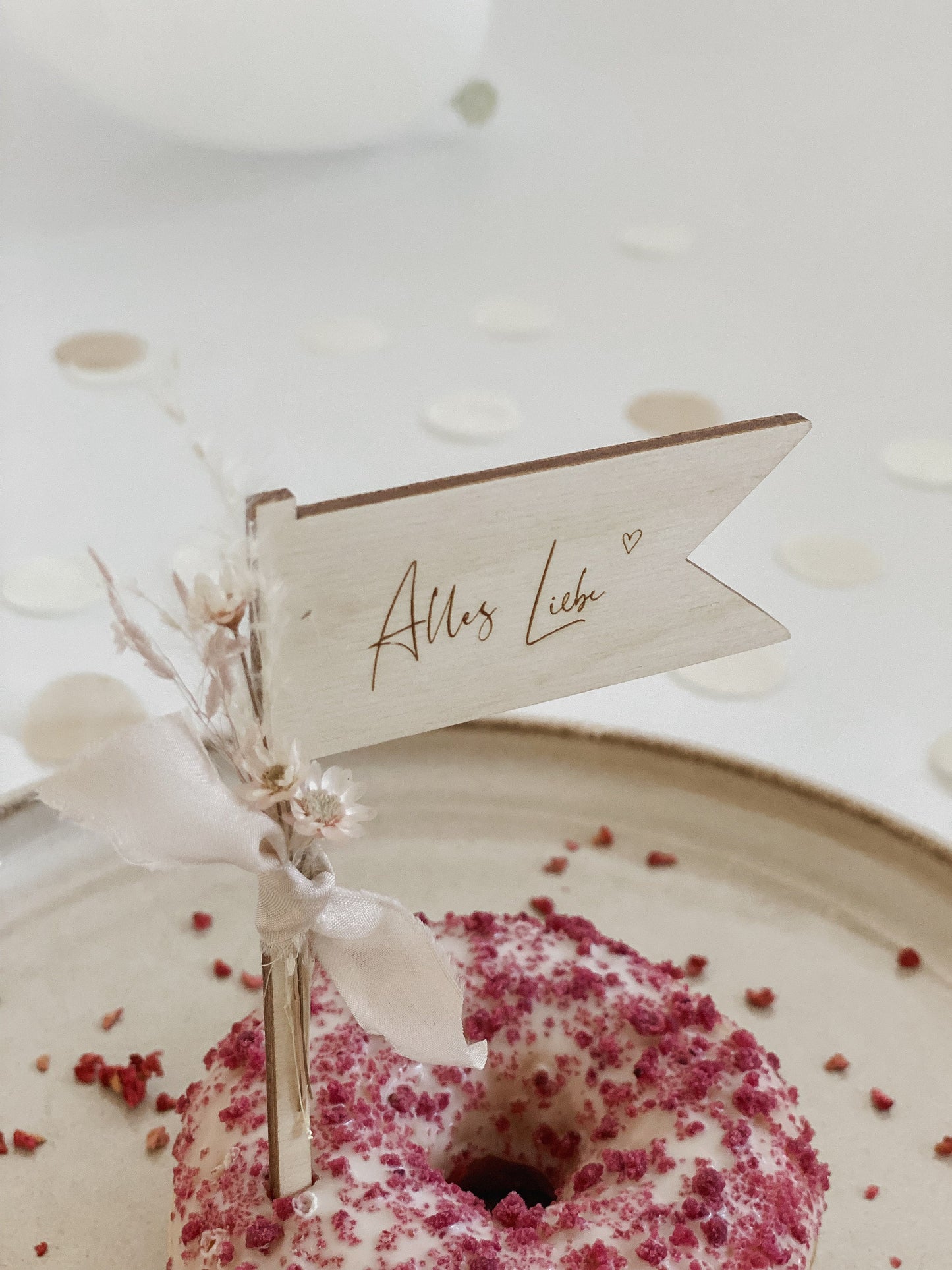 Caketopper Fahne I Caketopper Wimpel I Geburtstagsgeschenk I Mitbringsel Geburtstag I Kleinigkeit