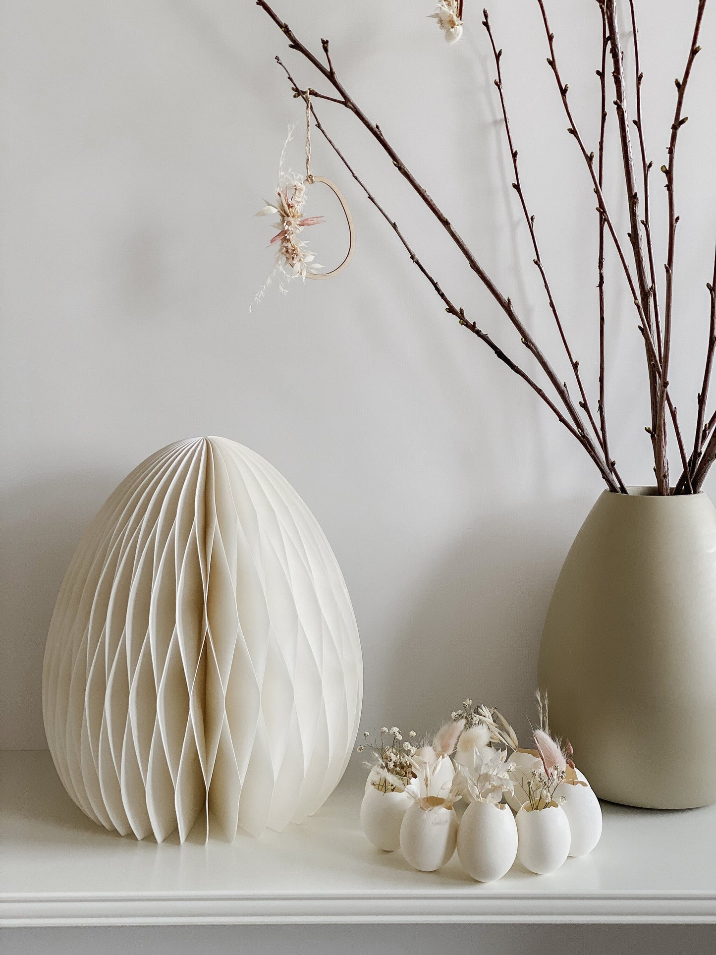 Osterei aus Papier I Wabenei 10, 15 oder 30cm I Osterdekoration I Skandinavische Deko