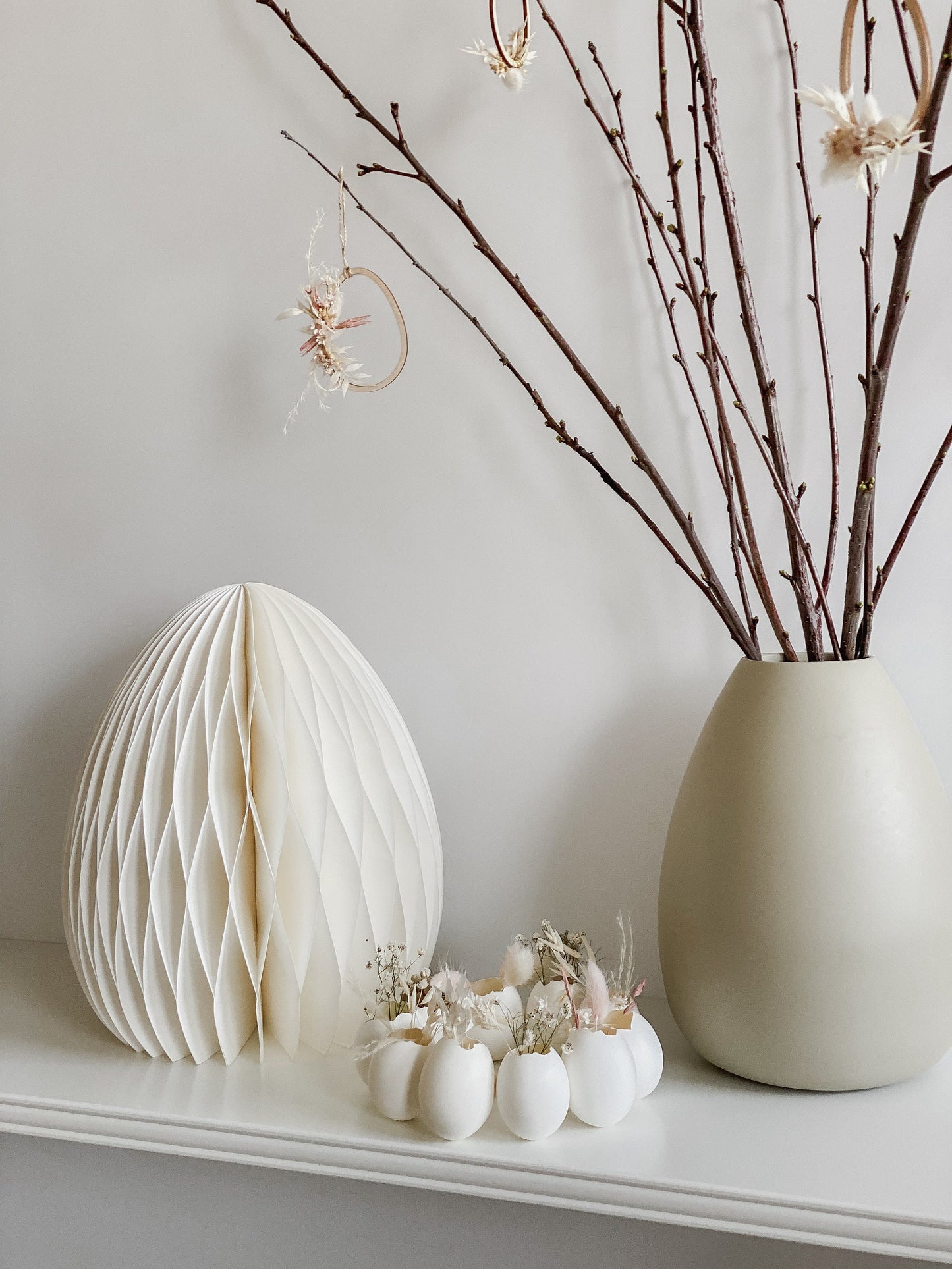 Osterei aus Papier I Wabenei 10, 15 oder 30cm I Osterdekoration I Skandinavische Deko