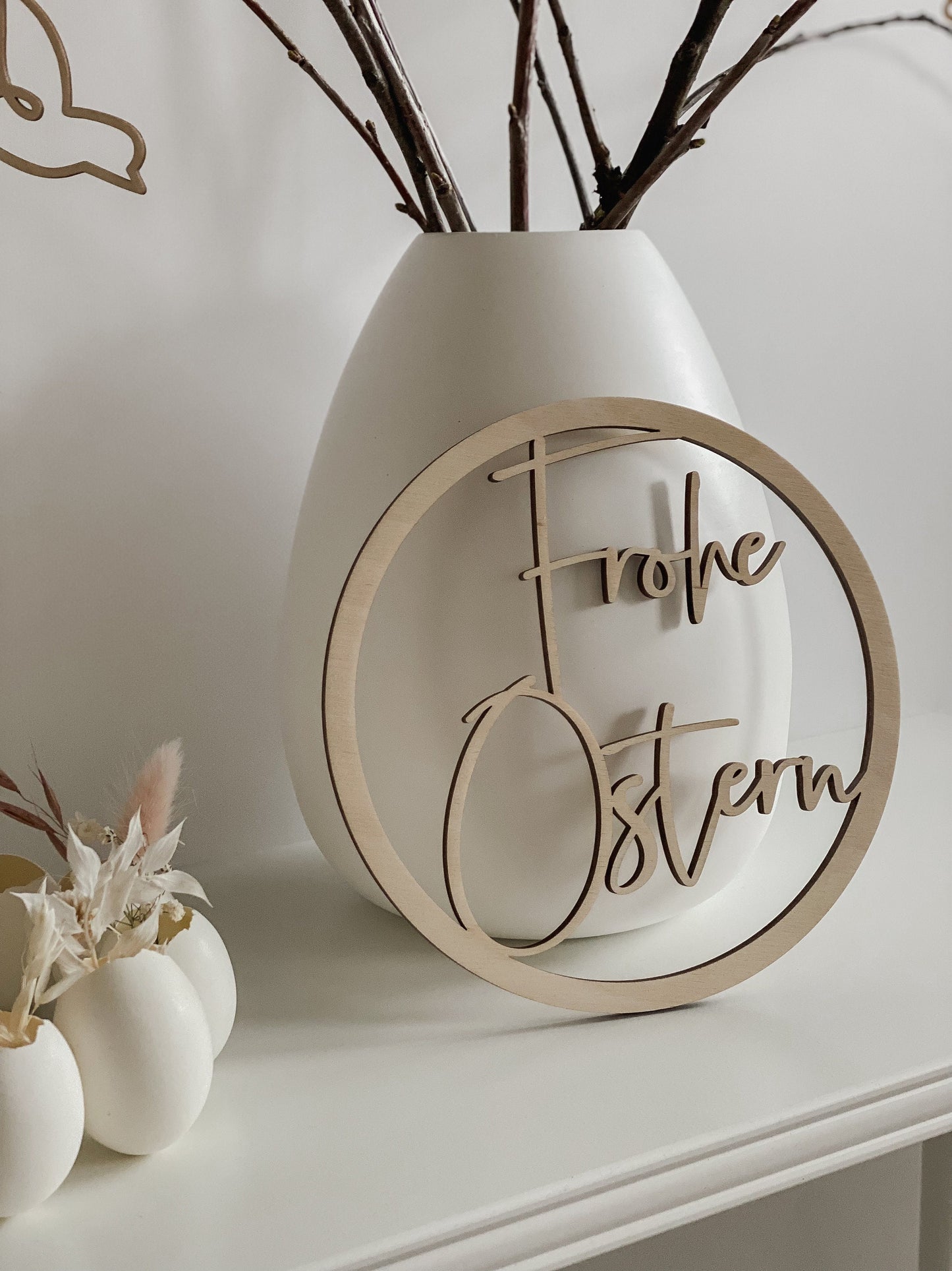 Türschild - Frohe Ostern Ø20cm oder Ø30cm