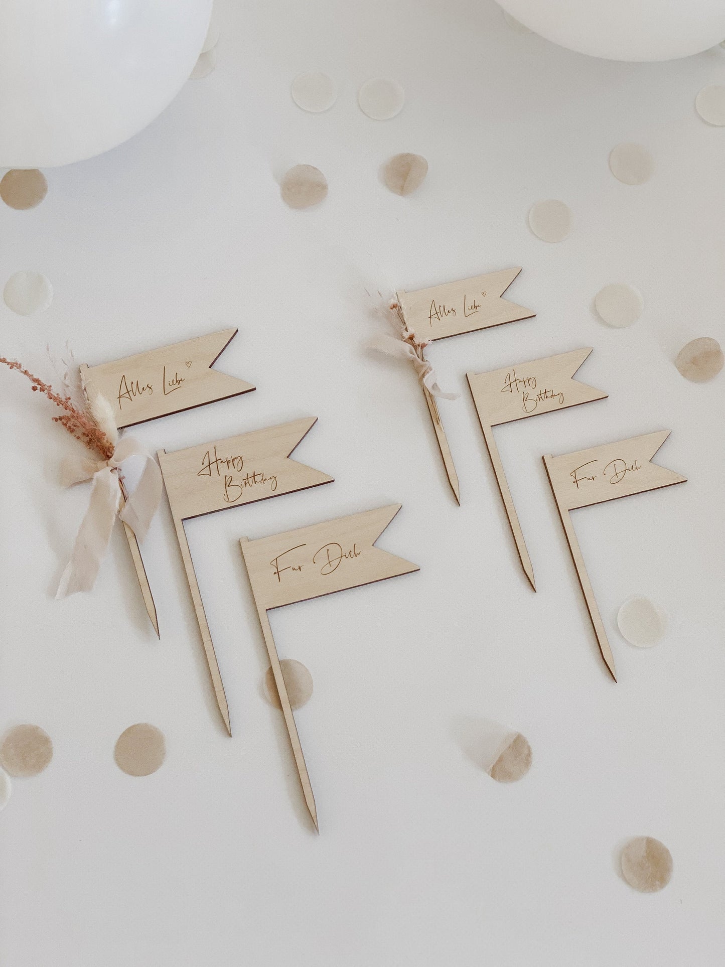 Caketopper Fahne I Caketopper Wimpel I Geburtstagsgeschenk I Mitbringsel Geburtstag I Kleinigkeit