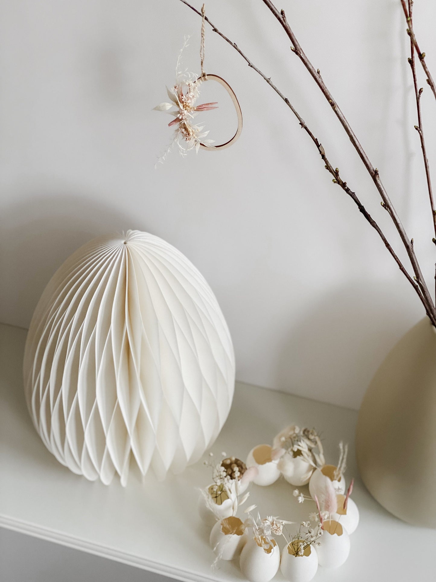 Osterei aus Papier I Wabenei 10, 15 oder 30cm I Osterdekoration I Skandinavische Deko