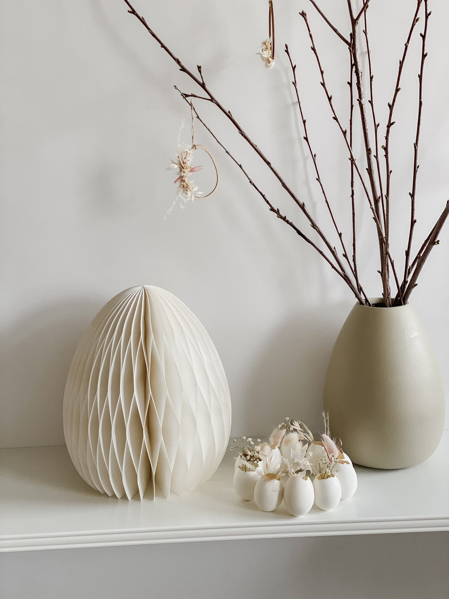 Osterei aus Papier I Wabenei 10, 15 oder 30cm I Osterdekoration I Skandinavische Deko