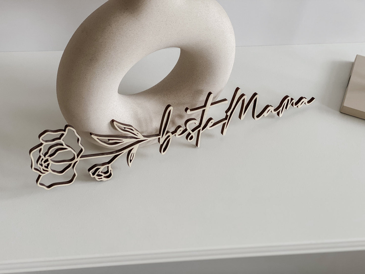 Holzblume - beste Mama I Muttertagsgeschenk