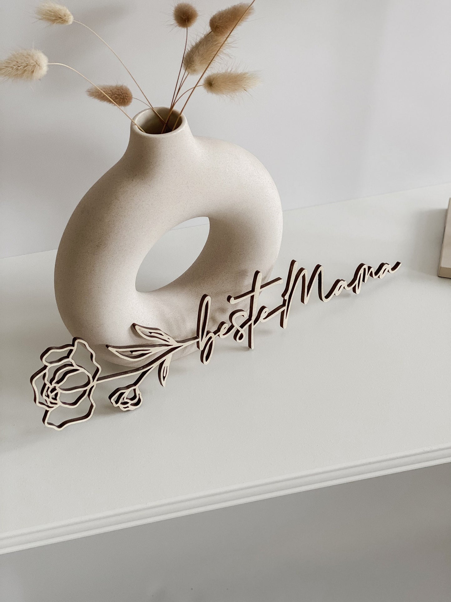 Holzblume - beste Mama I Muttertagsgeschenk