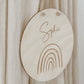 Holzschild mit Name I Namensschild mit Motiv I personalisiertes Holzschild I Kinderzimmer I Geschenk zur Geburt