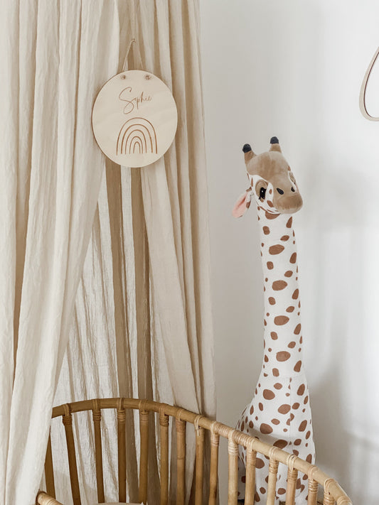 Holzschild mit Name I Namensschild mit Motiv I personalisiertes Holzschild I Kinderzimmer I Geschenk zur Geburt