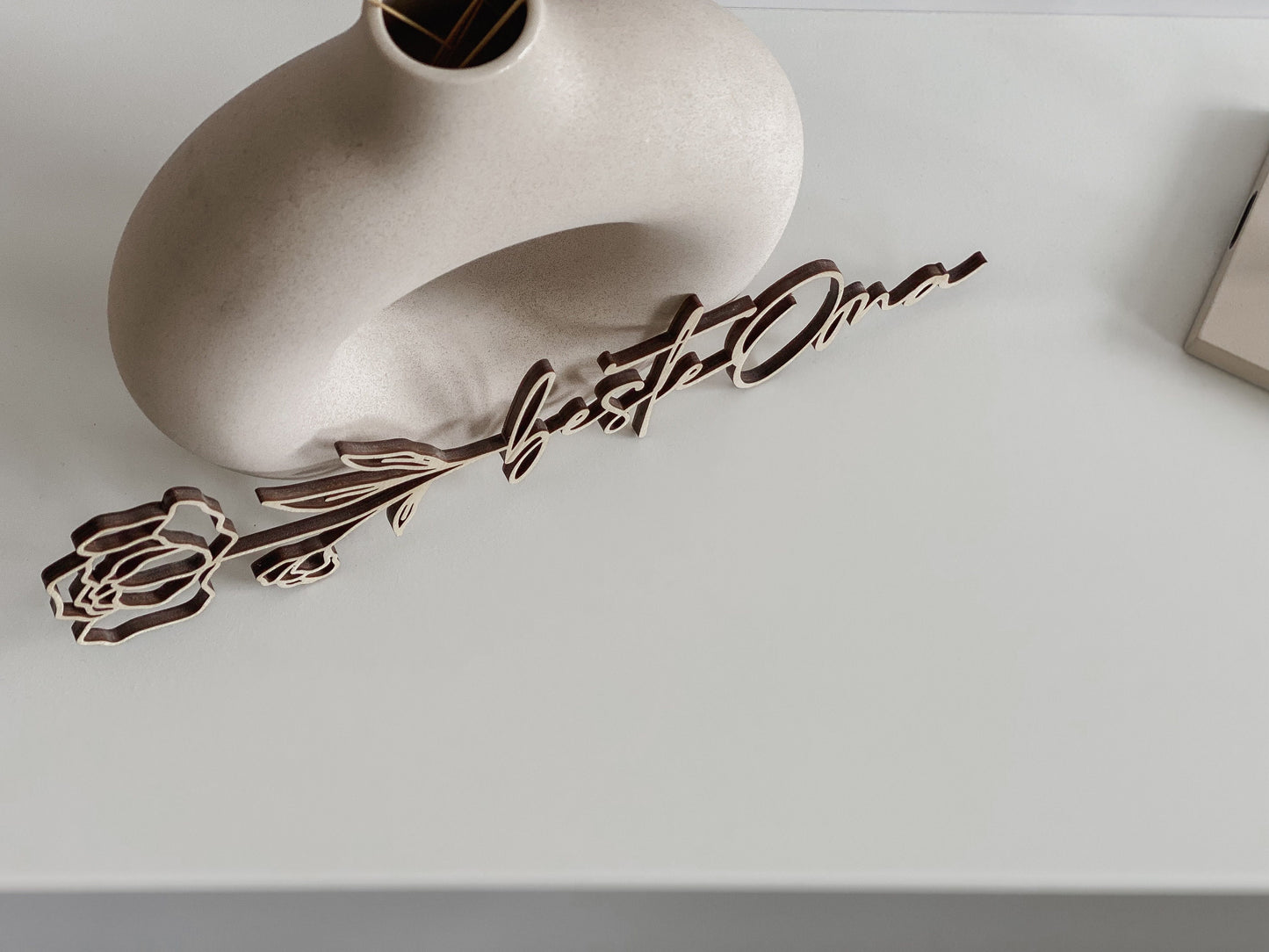 Holzblume - beste Oma I Muttertagsgeschenk I Geschenk für die Oma