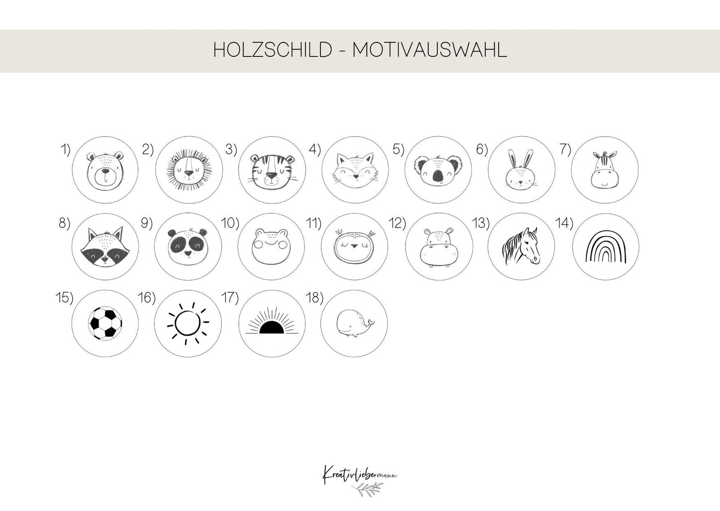 Holzschild mit Name I Namensschild mit Motiv I personalisiertes Holzschild I Kinderzimmer I Geschenk zur Geburt