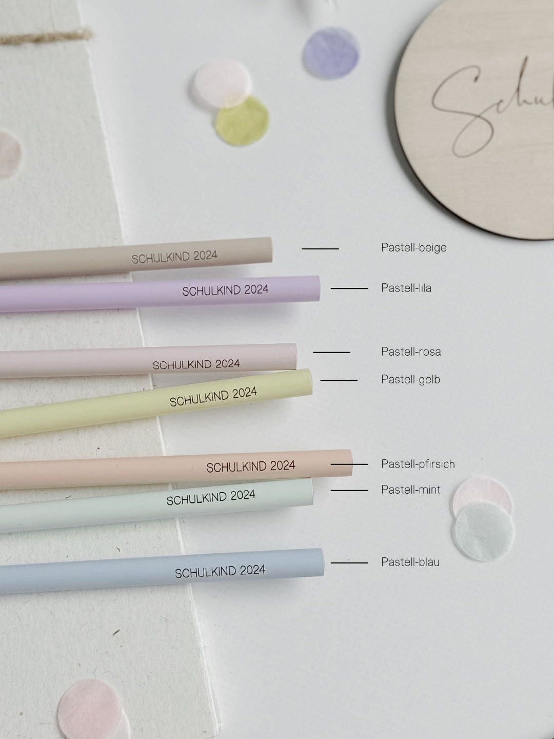 Bleistift mit Gravur Schulkind 2025 I Endlich Schulkind I 3er-Set I Schulstart I Geschenk Einschulung  I Geschenk Schultüte