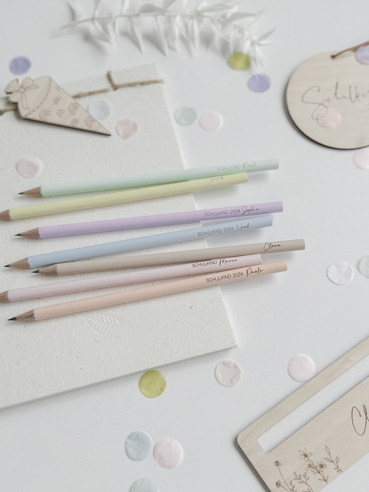 Personalisierter Bleistift I Bleistift mit Name I 3er-Set I Schulstart I Geschenk Einschulung  I Geschenk Schultüte I Mitbringsel
