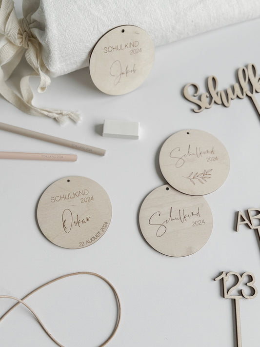 Schultütenanhänger personalisiert I Geschenkanhänger Einschulung