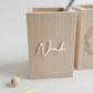 Personalisierte Stiftebox I Stiftehalter aus Holz mit Name I Einschulung I Geschenk zum Schulanfang I Schulkind I Schreibtischorganizer
