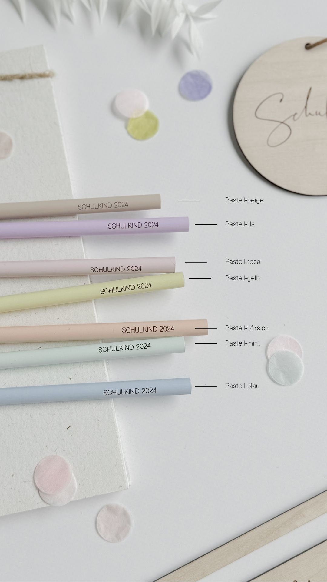 Personalisierter Bleistift I Bleistift mit Name I 3er-Set I Schulstart I Geschenk Einschulung  I Geschenk Schultüte I Mitbringsel