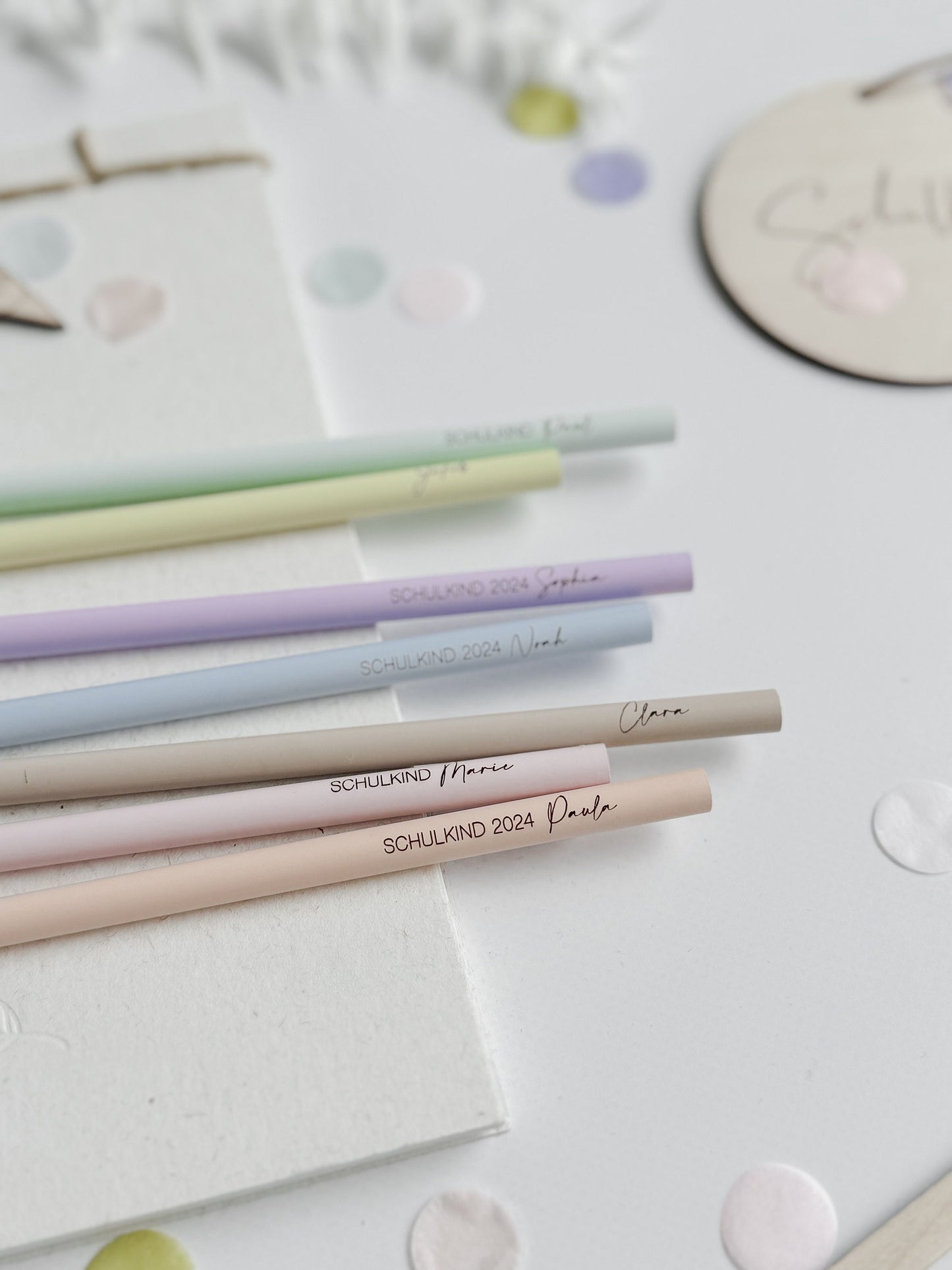 Personalisierter Bleistift I Bleistift mit Name I 3er-Set I Schulstart I Geschenk Einschulung  I Geschenk Schultüte I Mitbringsel