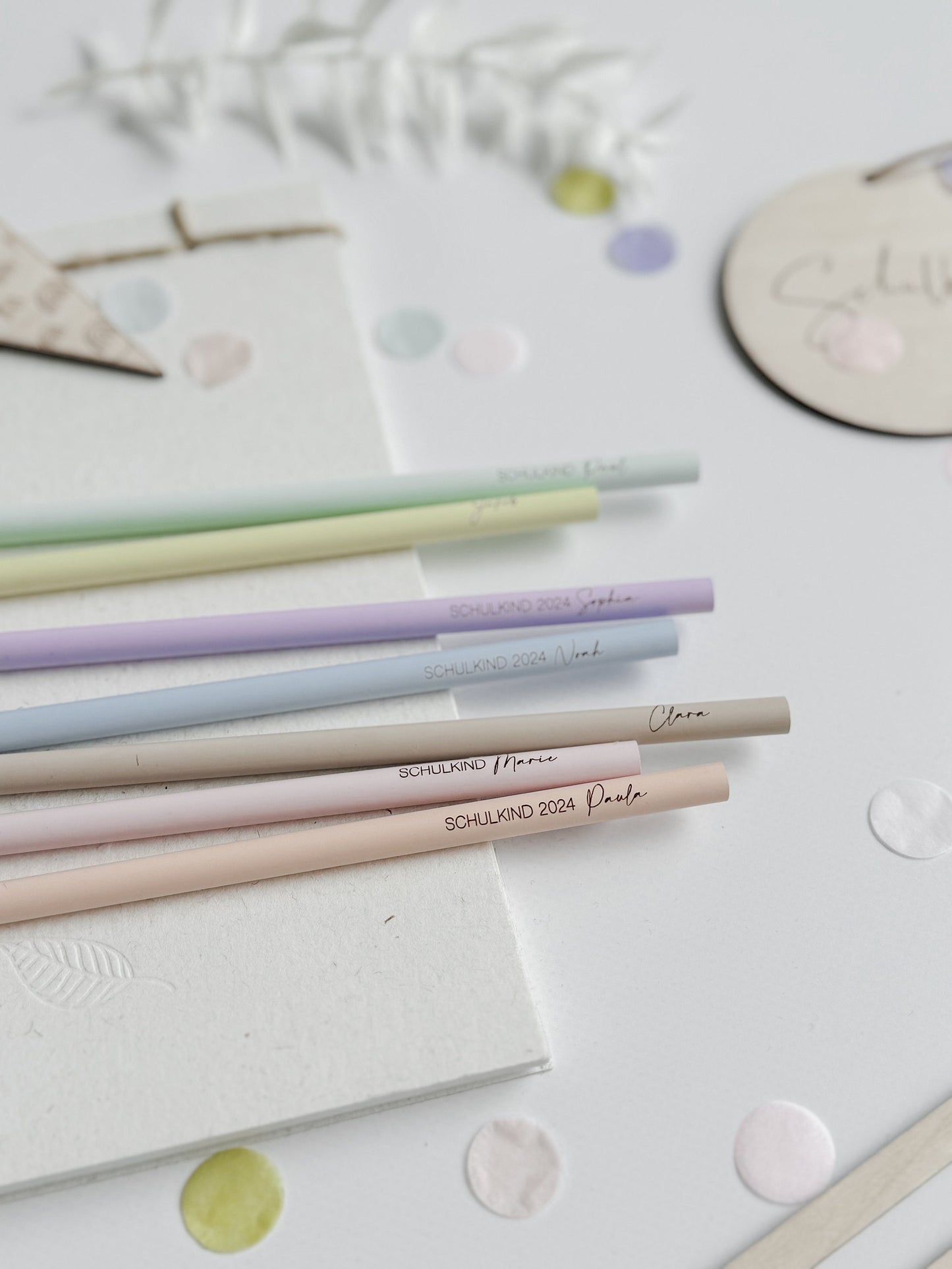 Personalisierter Bleistift I Bleistift mit Name I 3er-Set I Schulstart I Geschenk Einschulung  I Geschenk Schultüte I Mitbringsel