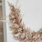 Trockenblumenkranz I Türkranz Trockenblumen beige-braun-rosa I Wandkranz I Blumenkranz