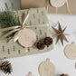 Personalisierte Christbaumkugel aus Holz I Weihnachtskugel aus Holz mit Namen I Christbaumschmuck I personalisierter Geschenkanhänger