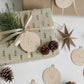 Personalisierte Christbaumkugel aus Holz I Weihnachtskugel aus Holz mit Namen I Christbaumschmuck I personalisierter Geschenkanhänger