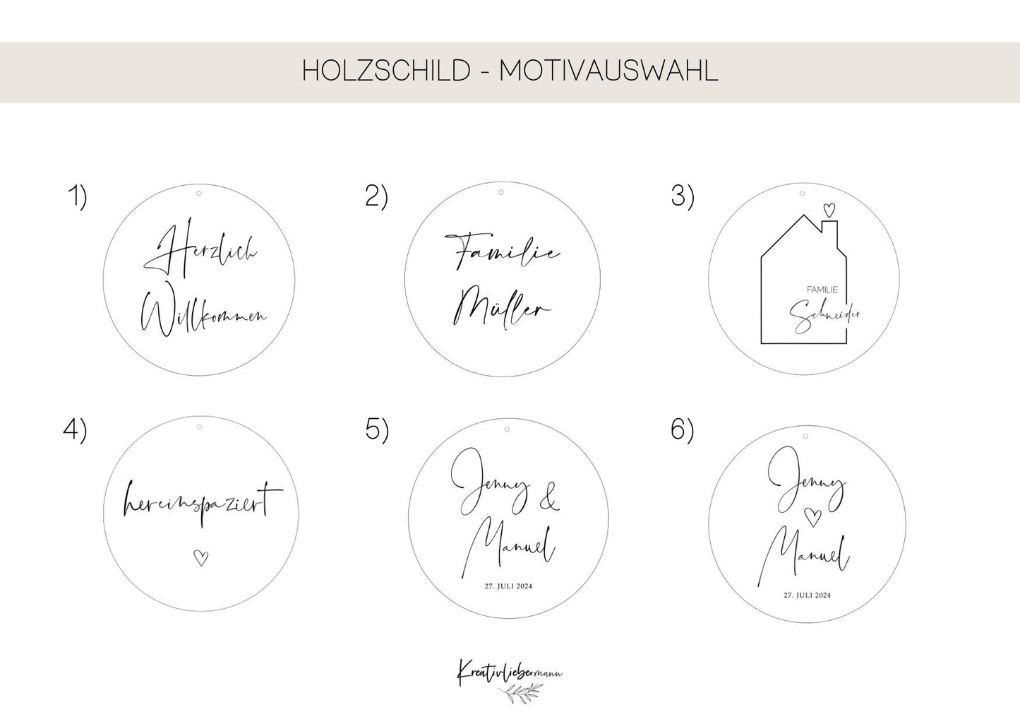 Trockenblumenkranz mit Holzschild I Trockenblumen beige-braun I Wandkranz I Blumenkranz