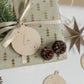 Personalisierte Christbaumkugel aus Holz I Weihnachtskugel aus Holz mit Namen I Christbaumschmuck I personalisierter Geschenkanhänger