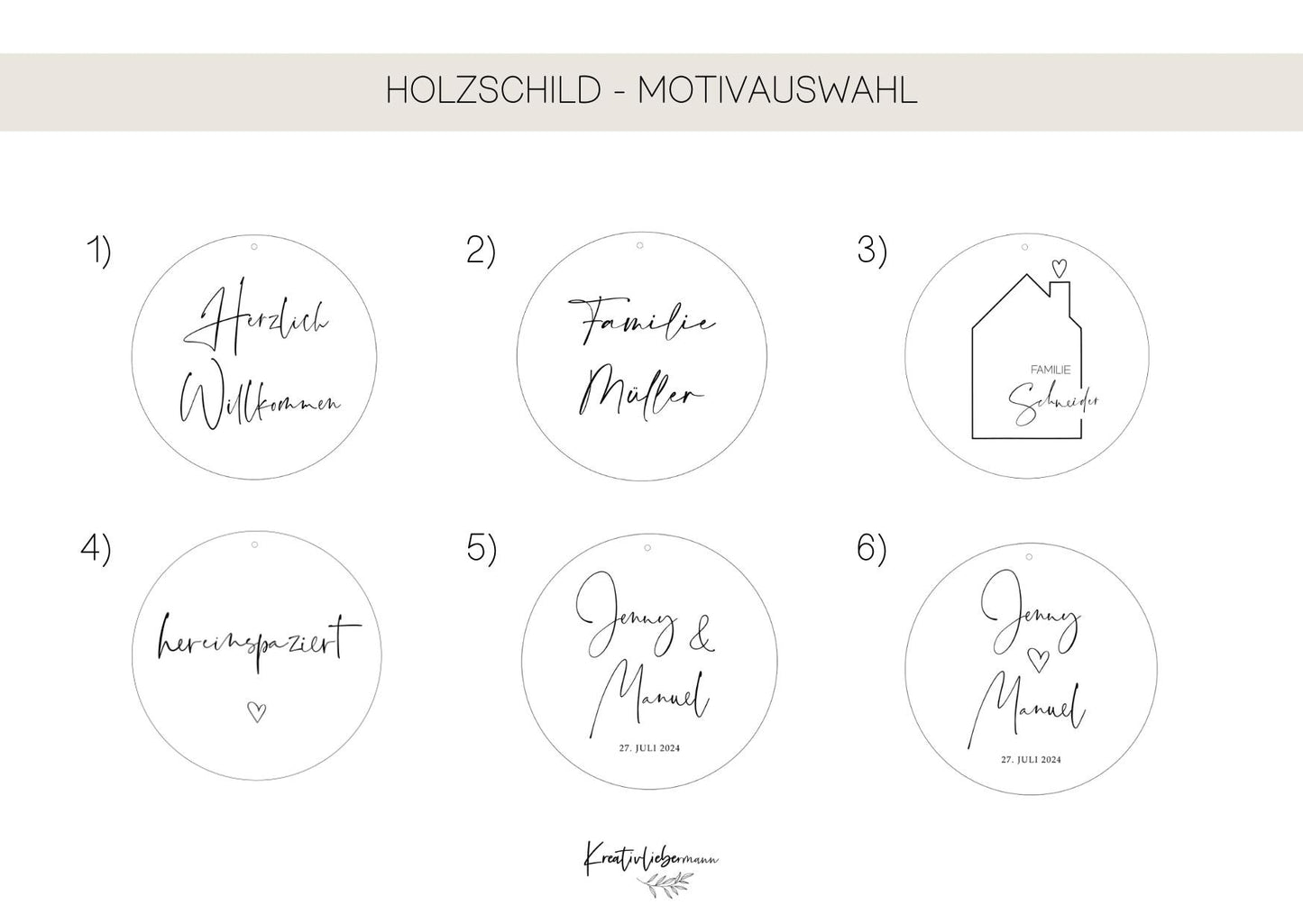 Trockenblumenkranz mit Holzschild I Türkranz Trockenblumen beige-braun-schwarz I Wandkranz I Blumenkranz
